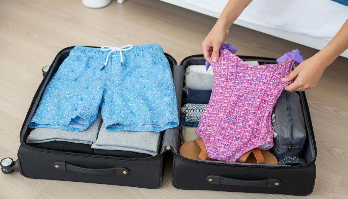 como acomodar ropa en una maleta