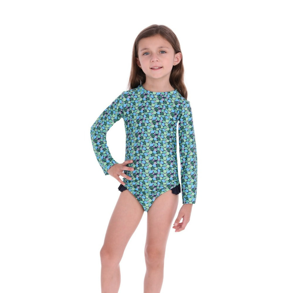 TRAJE DE BAÑO NIÑA MODELO GREEN REEF