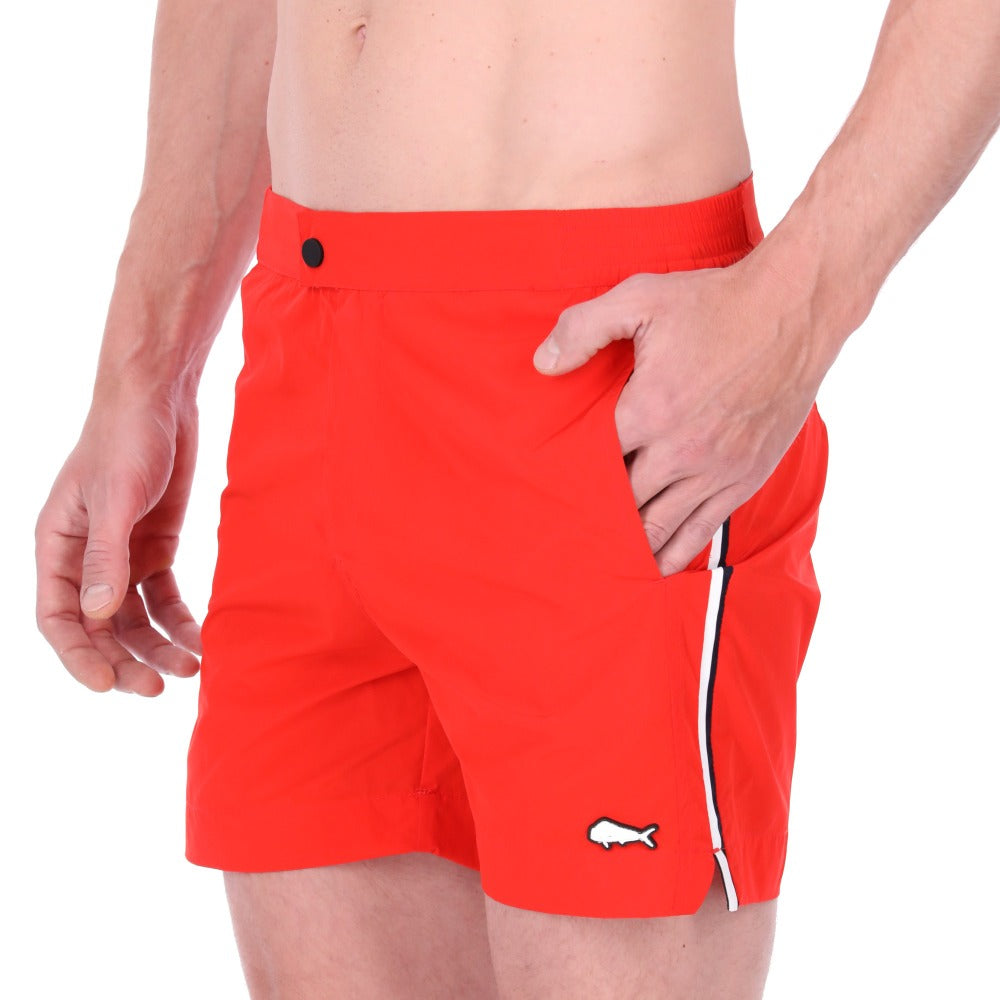 MEN'S SWIMSUIT SOLID RED MODEL