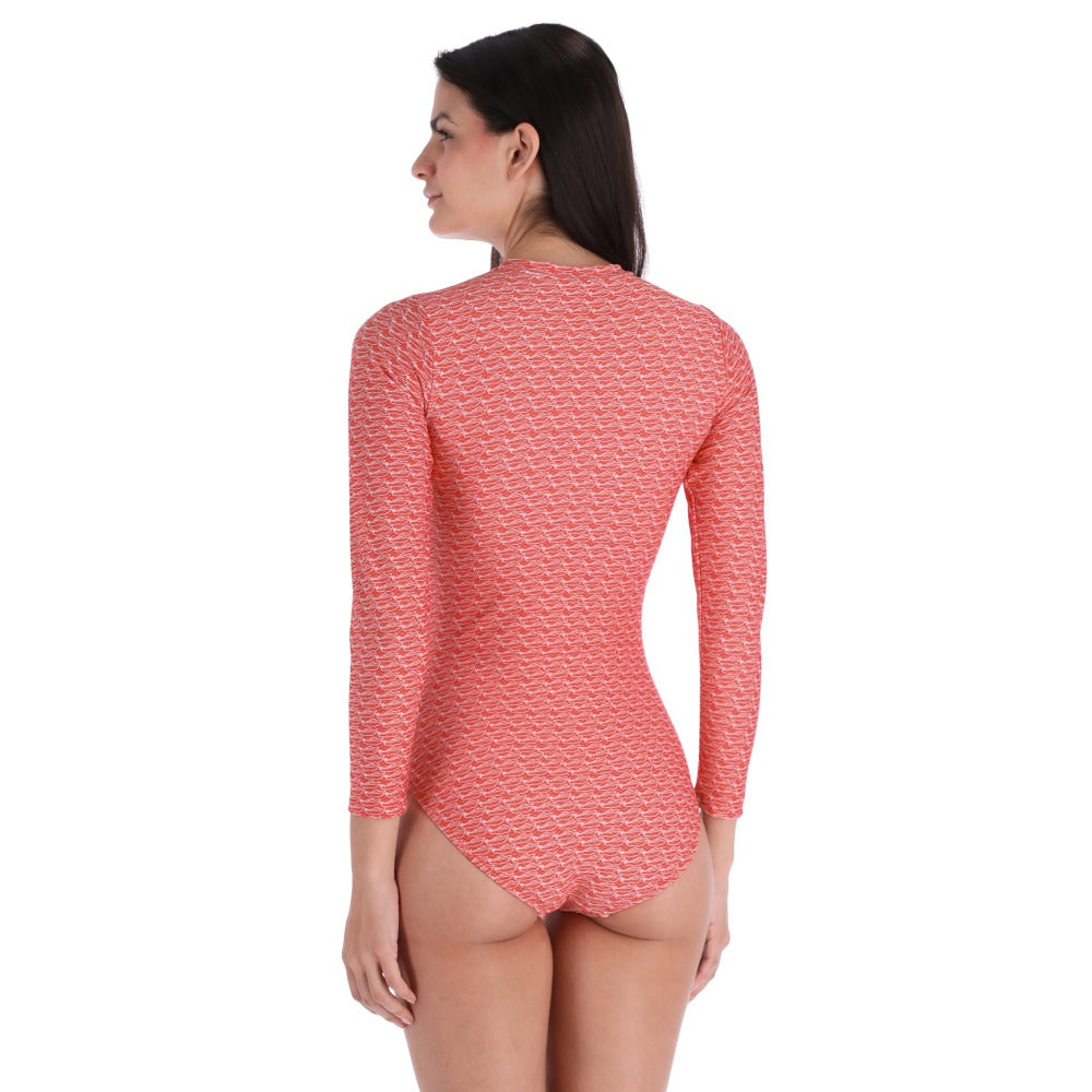 Traje de baño de manga larga para mujer Berry boats. Proteccion UV.