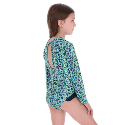 Traje de baño de manga larga para niña Green Reef. Protección UV. image 4