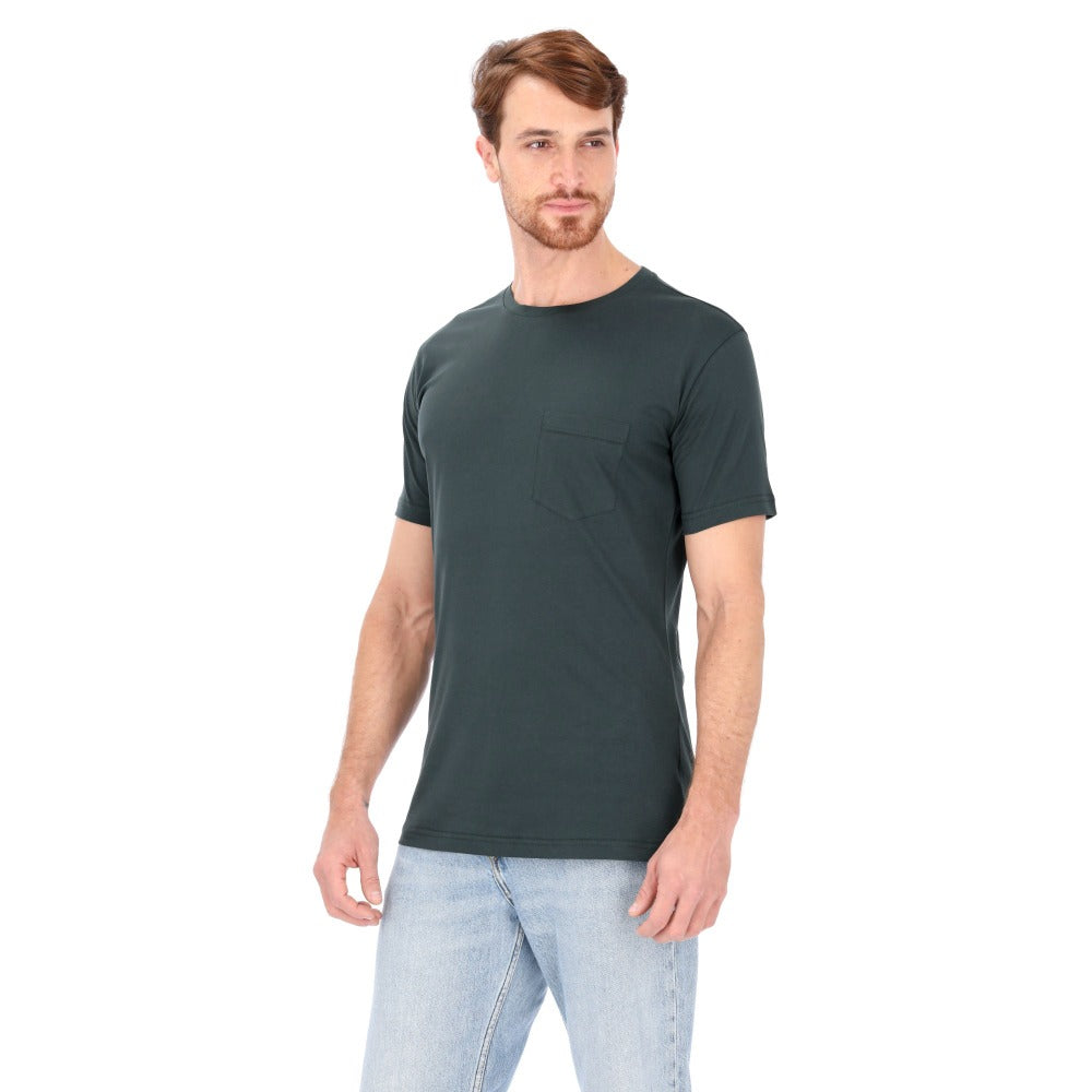 Playera básica para hombre 100% algodón. Forest Green Est Tulum