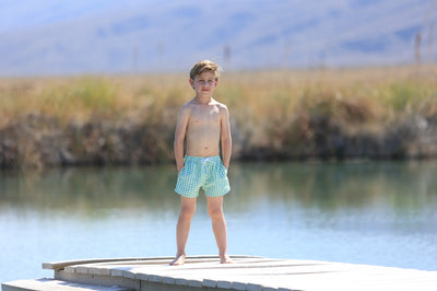 Children's Swimsuit Model Sour Lemon image 2
