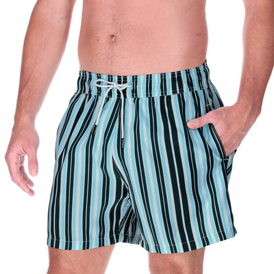 Traje de baño de secado rápido para hombre Marine Stripes. image 1