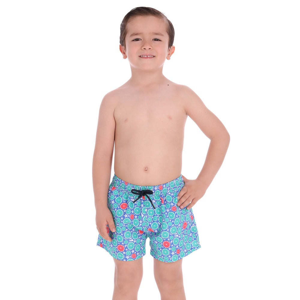 Traje de baño de secado rápido para niño Lemon Mix