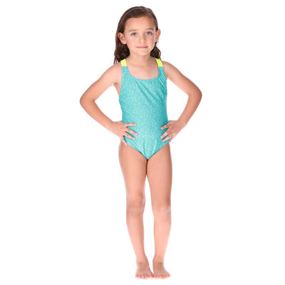 Traje De Baño Niña Modelo Origanimal Aqua image 3