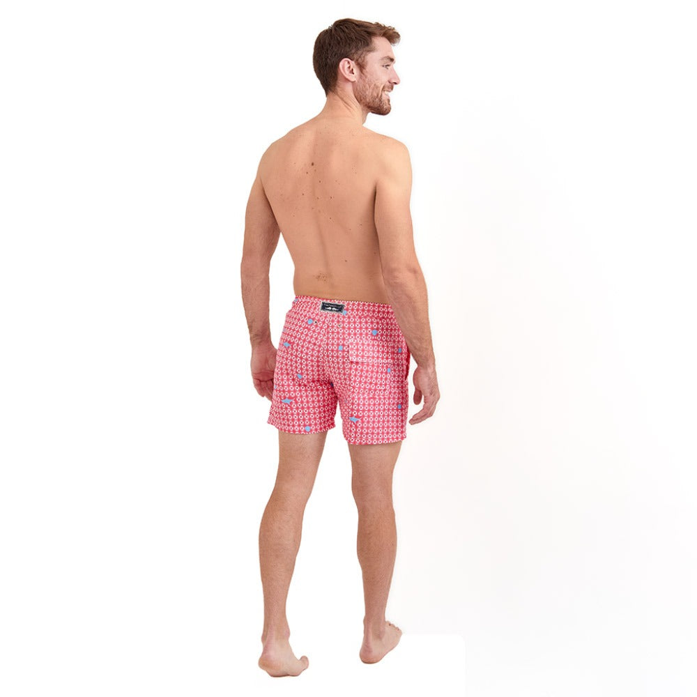Pink Origamix Men's Swimsuit