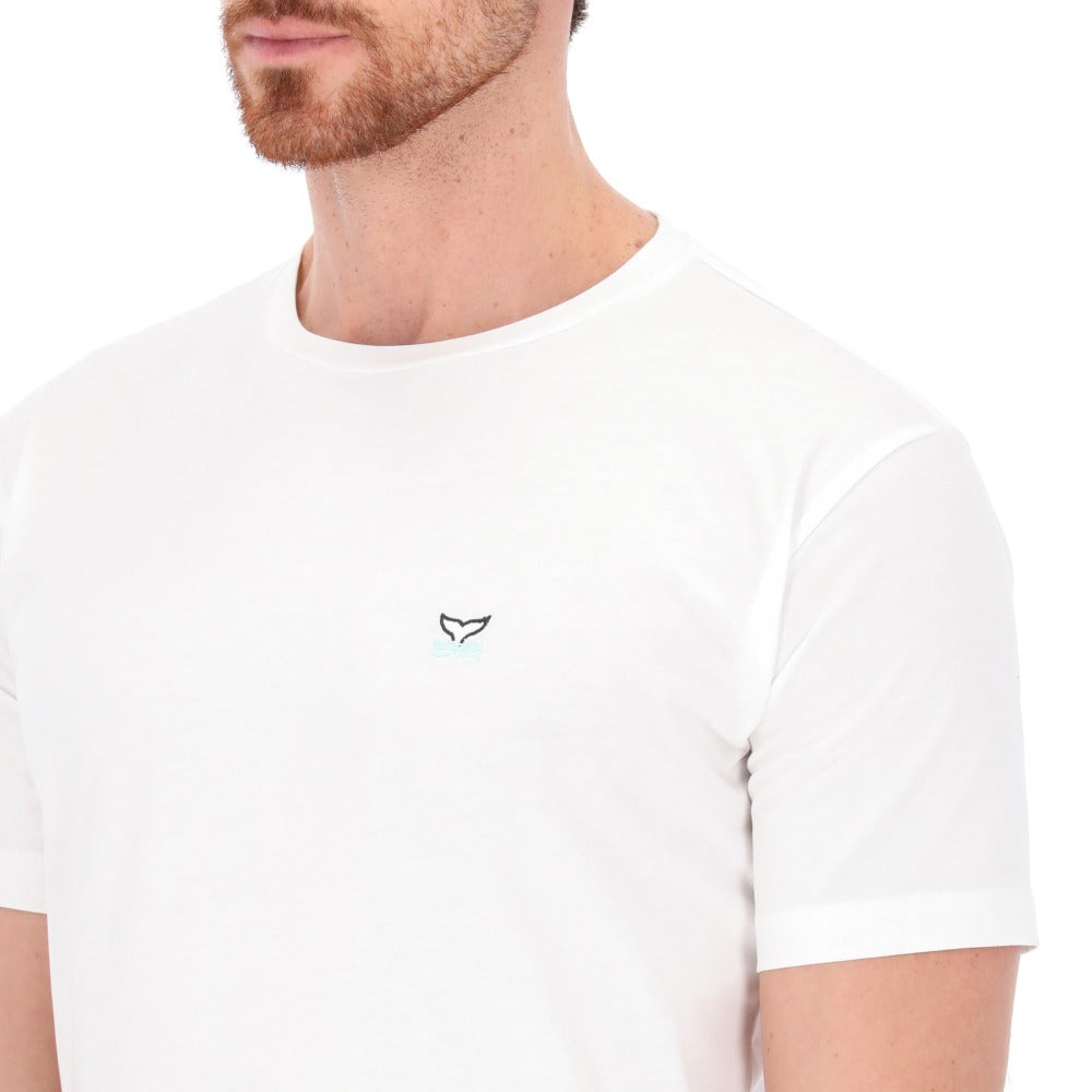 Playera básica para hombre 100% algodón. White Est Cabo