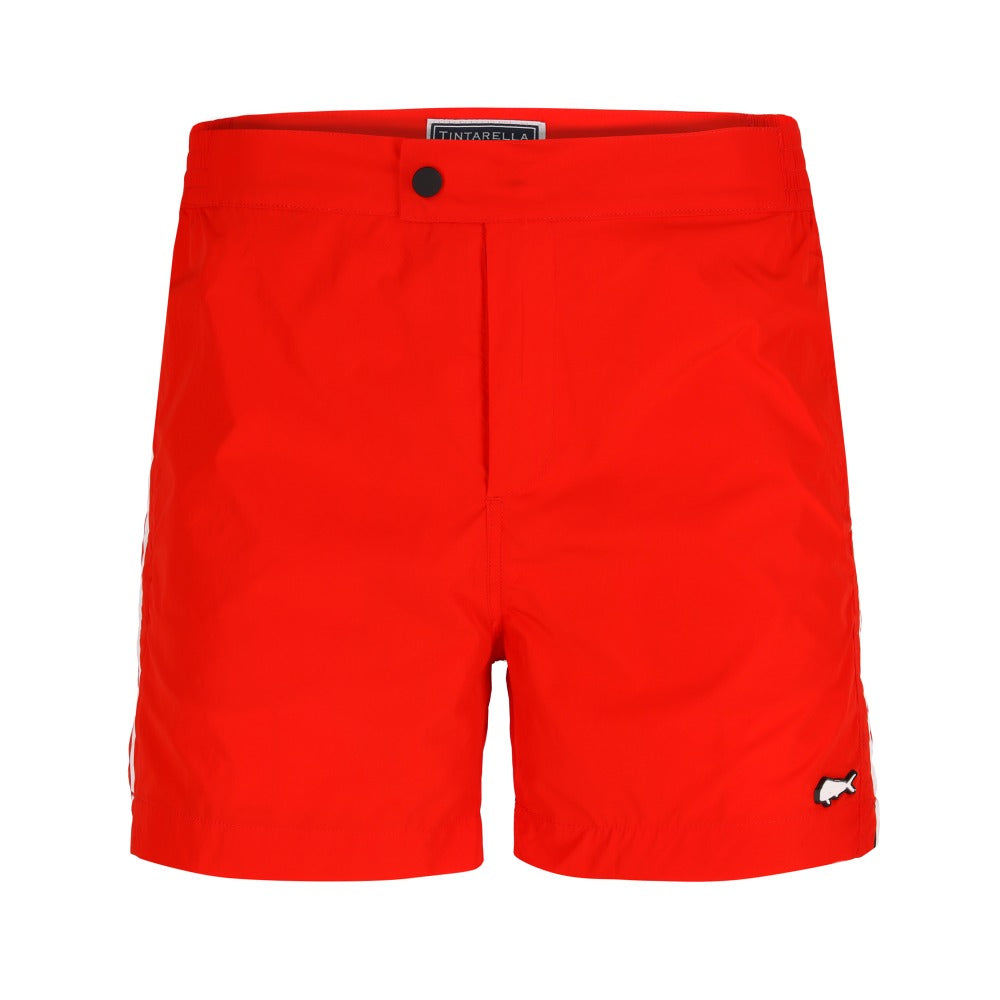 MEN'S SWIMSUIT SOLID RED MODEL