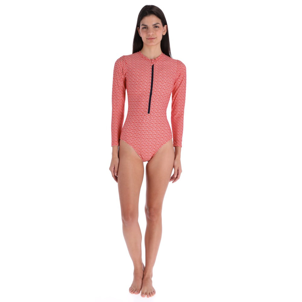 Traje de baño de manga larga para mujer Berry boats. Proteccion UV.