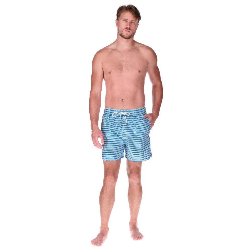 Men's Swimsuit Model Sailboats