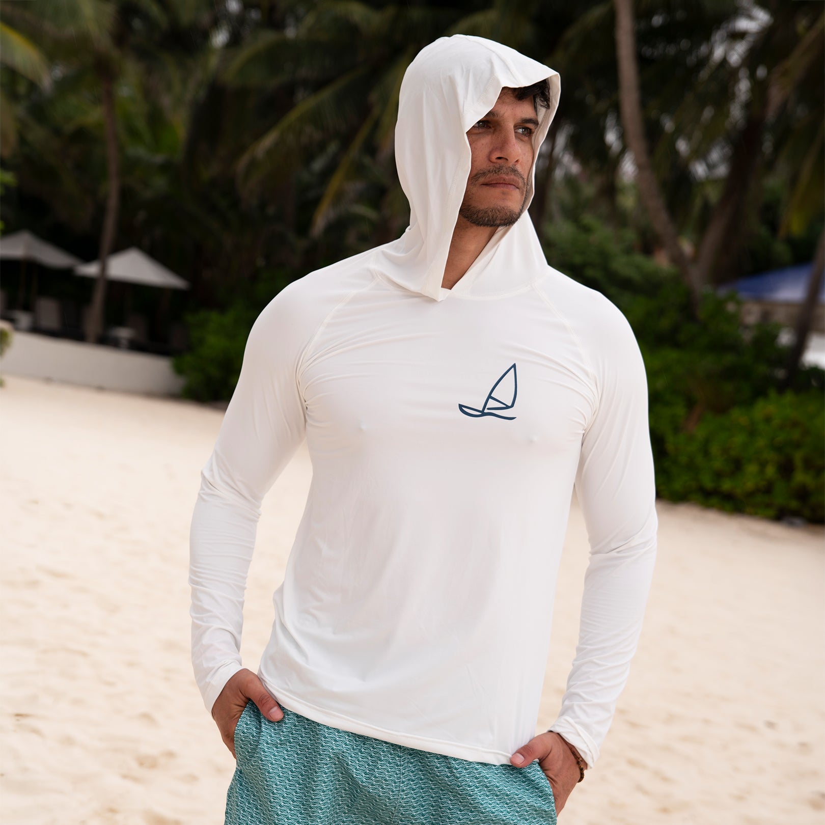 HOODIE UNISEX ADULTO WHITE