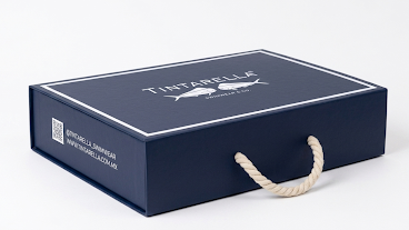 CAJA DE REGALO RIGIDA AZUL