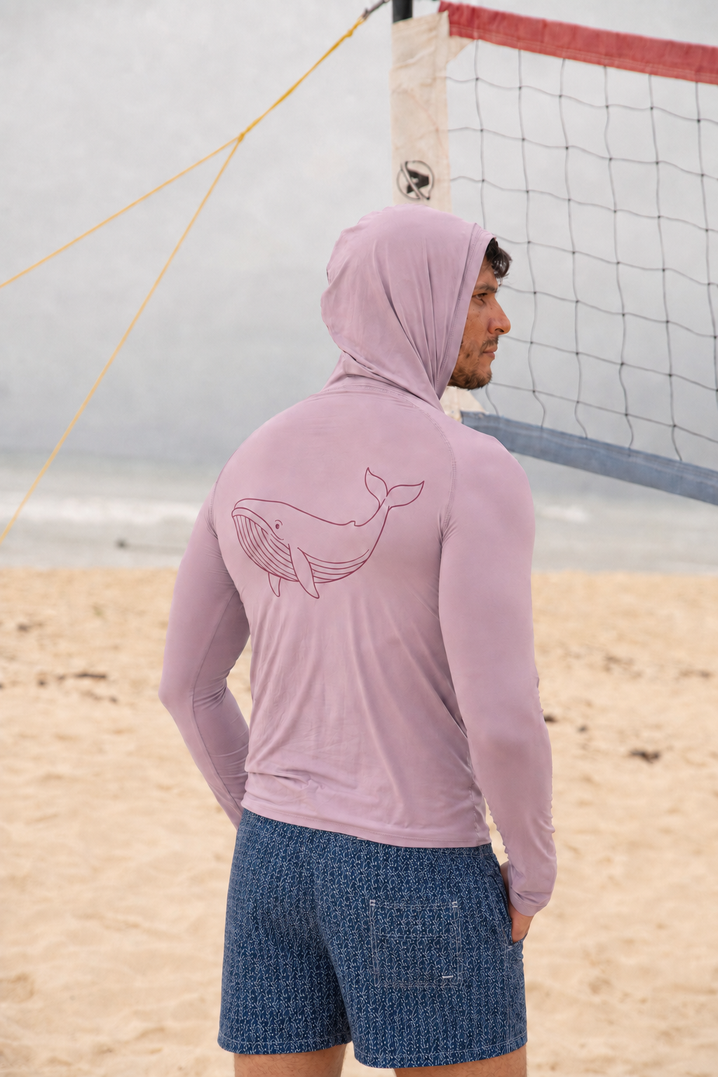Playera Rashguard rosa para hombre