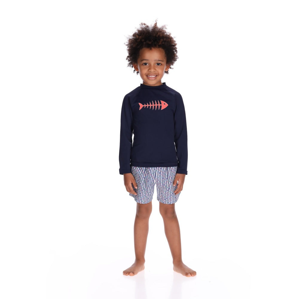 Sun T-shirt Color Navy Blue Bones