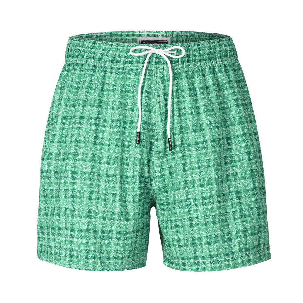 Men's Swimsuit Green Bird Model