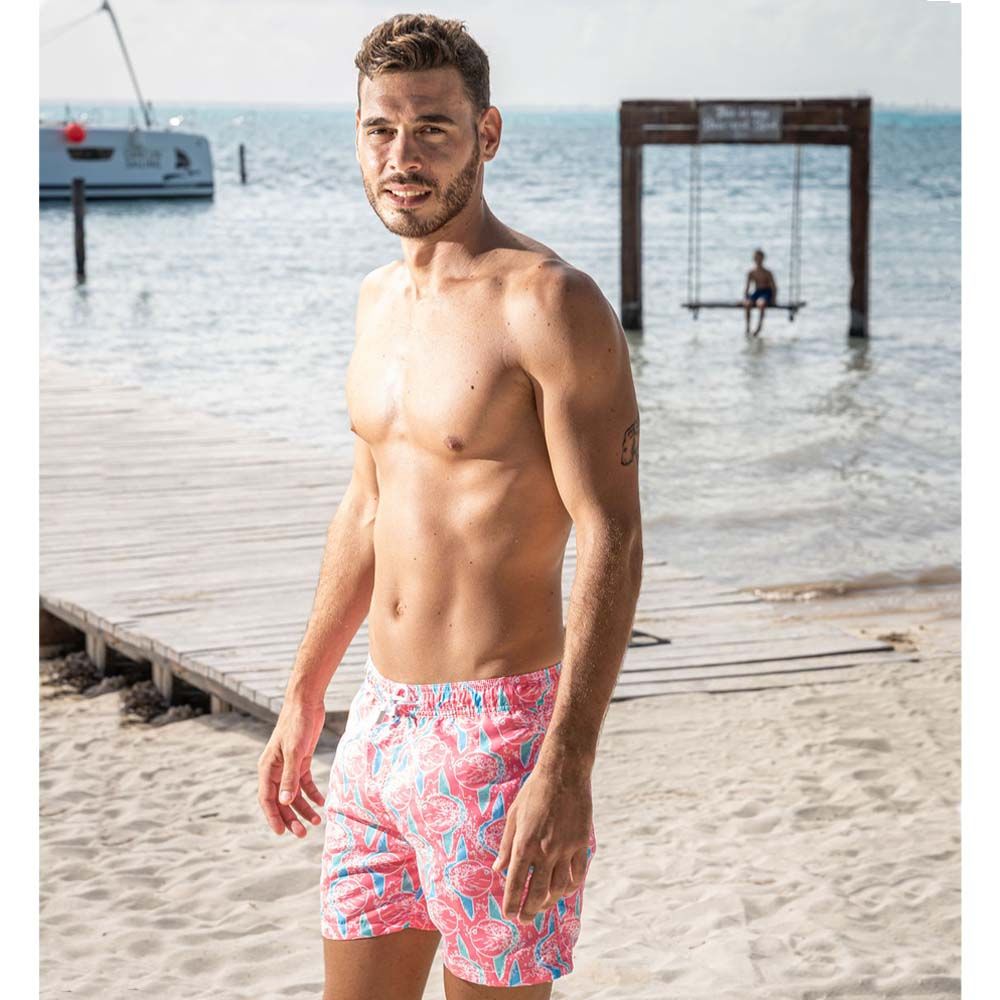 Pink Sunfish Men's Swimsuit