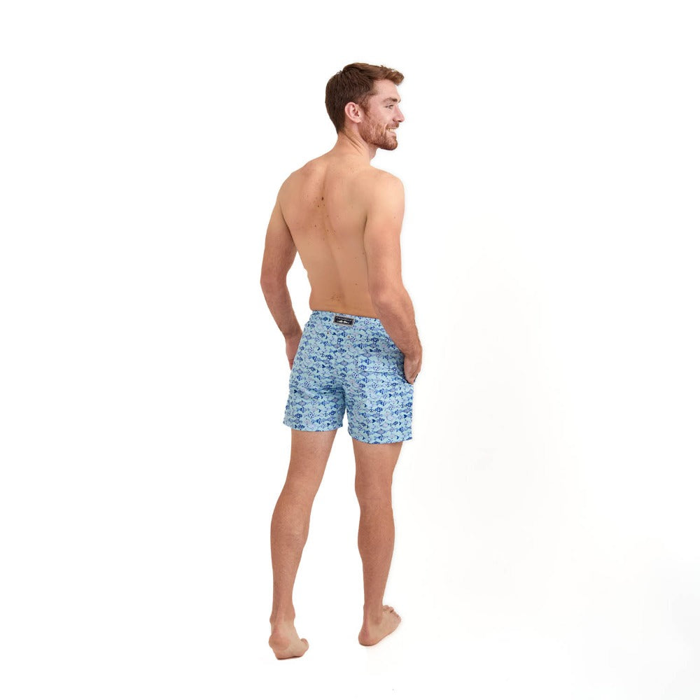 Aquareli Teal Men's Swimsuit