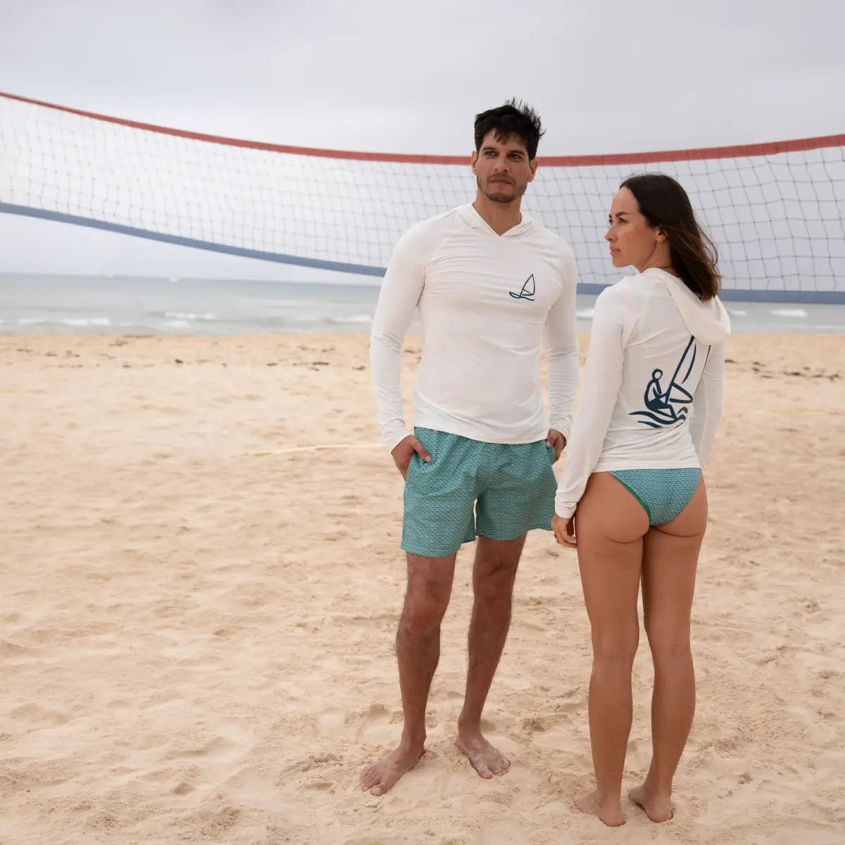 Playera Rashguard blanca para mujer