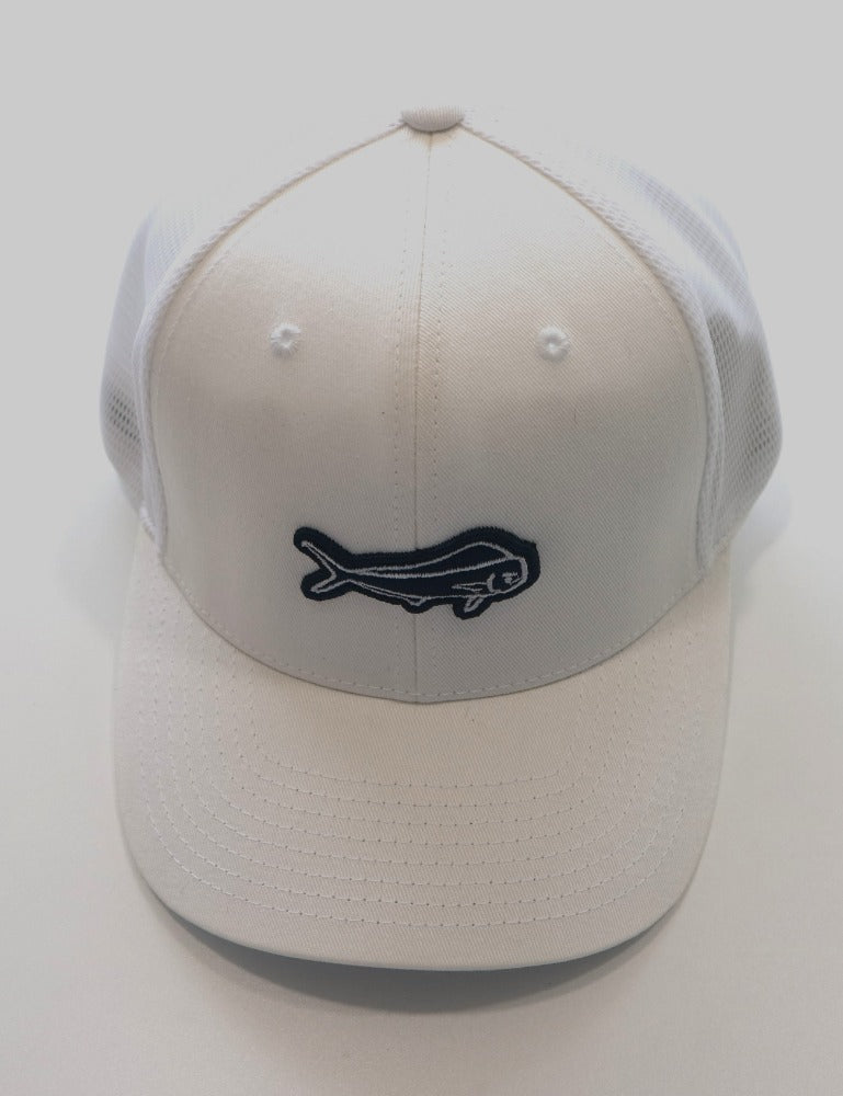 White Mahi Mahi Trucker Cap